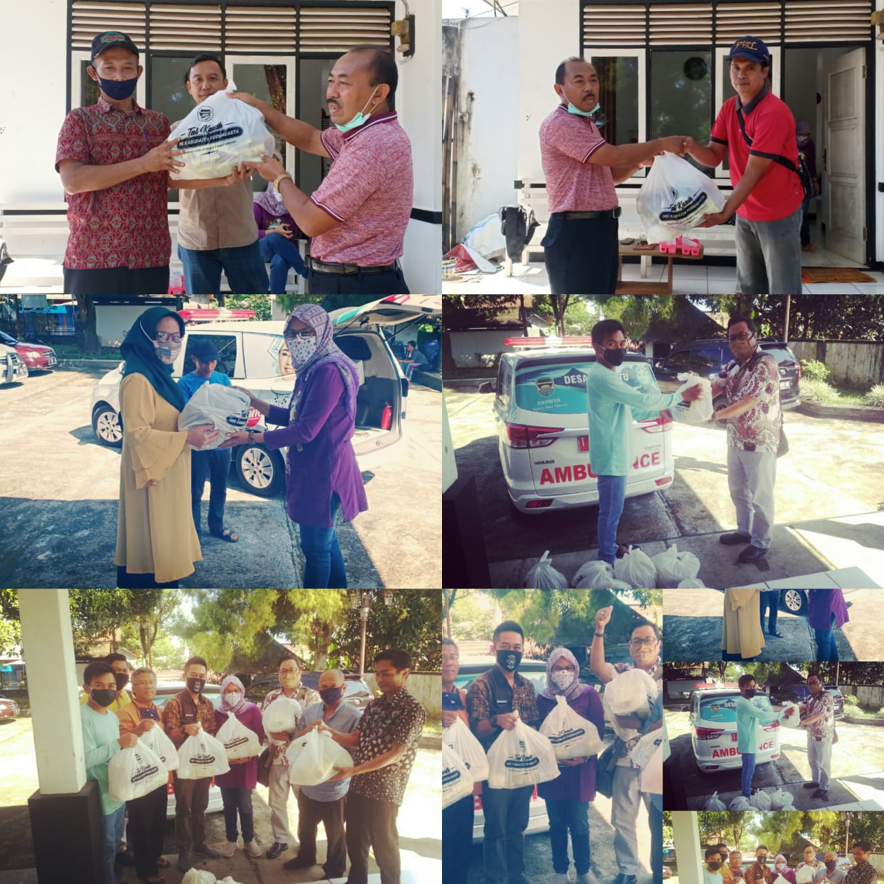 Pegawai Bappelitbangda Kabupaten Purwakarta Menyaksikan Langsung Pendistribusian Bantuan Program Tali Kaasih ASN Bappelitbangda Kabupaten Purwakarta ke Desa-Desa di Kecamatan Wanayasa