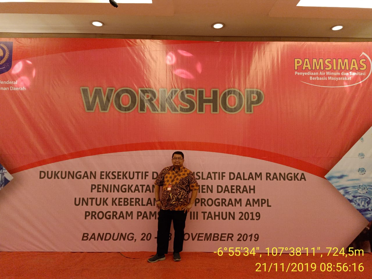 Kepala Bidang Sarpraswil Bappelitbangda Pada Acara Program Pamsimas III Tahun 2019